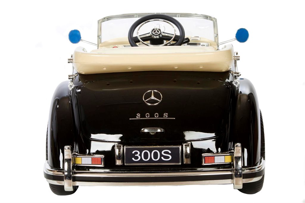 Mercedes 300S Elbil til Børn, Sort, 2x12V