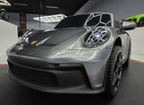 Porsche 911 24 volt GT3 ride on car metallic gray
