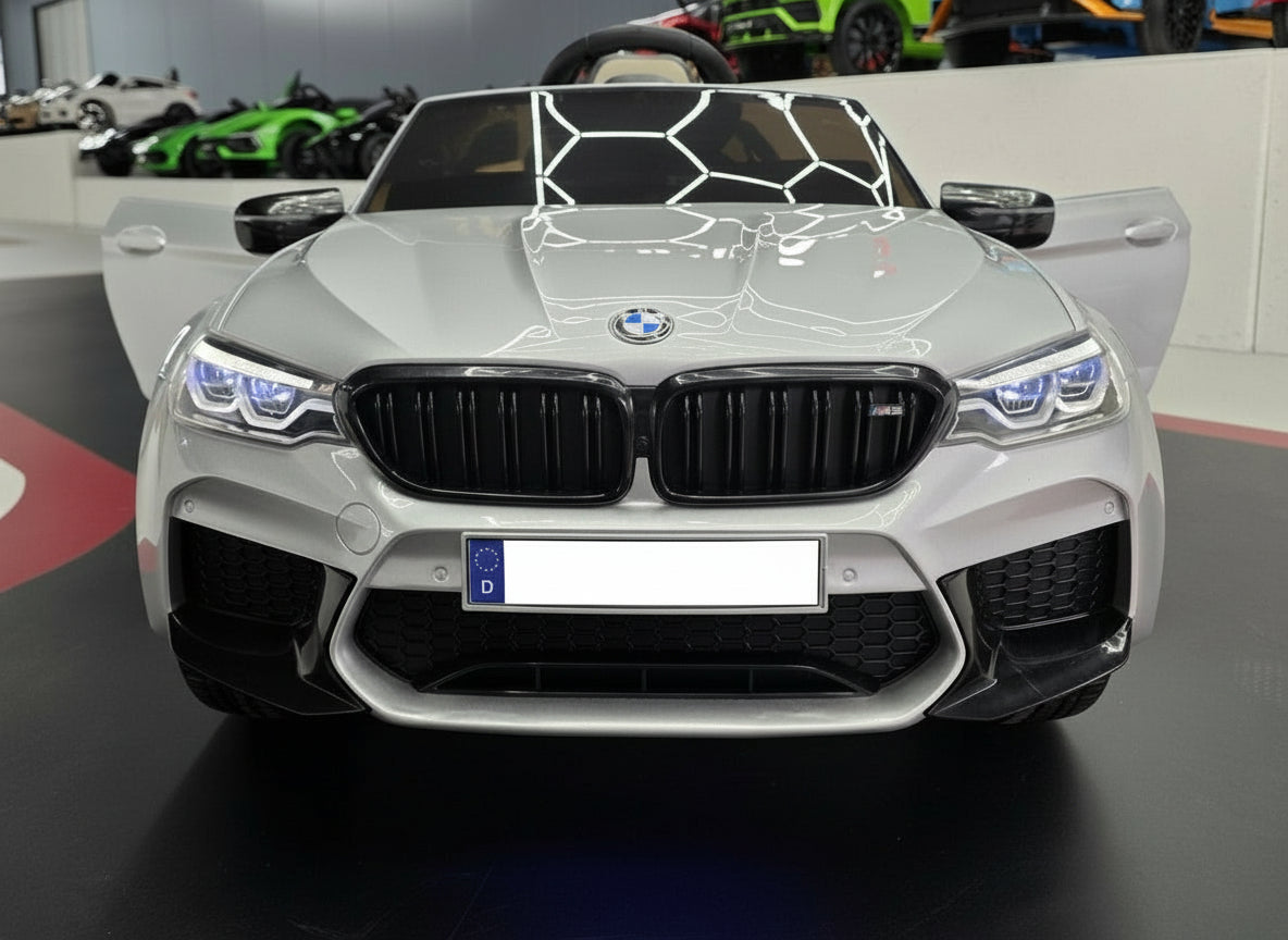 Electric ride on car BMW M5 24 volt metallic grey