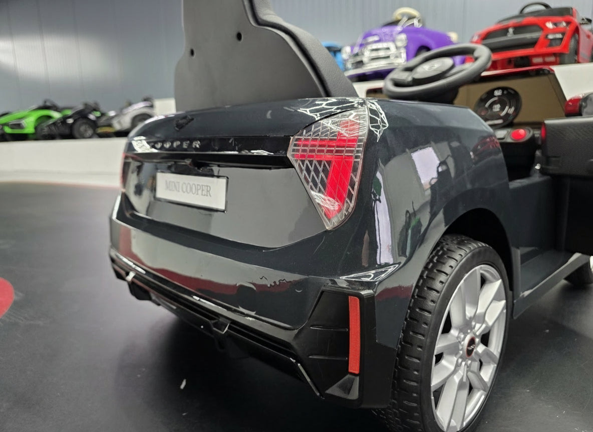 Electric children's car Mini Cooper S 12 volt metallic black