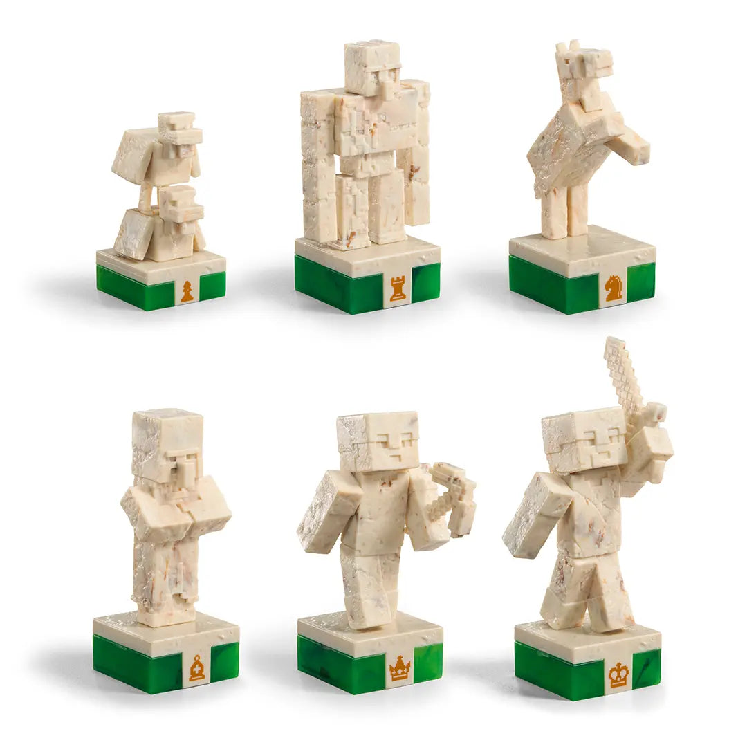 Chess Set Overworld Heroes vs. Hostile Mobs - Minecraft