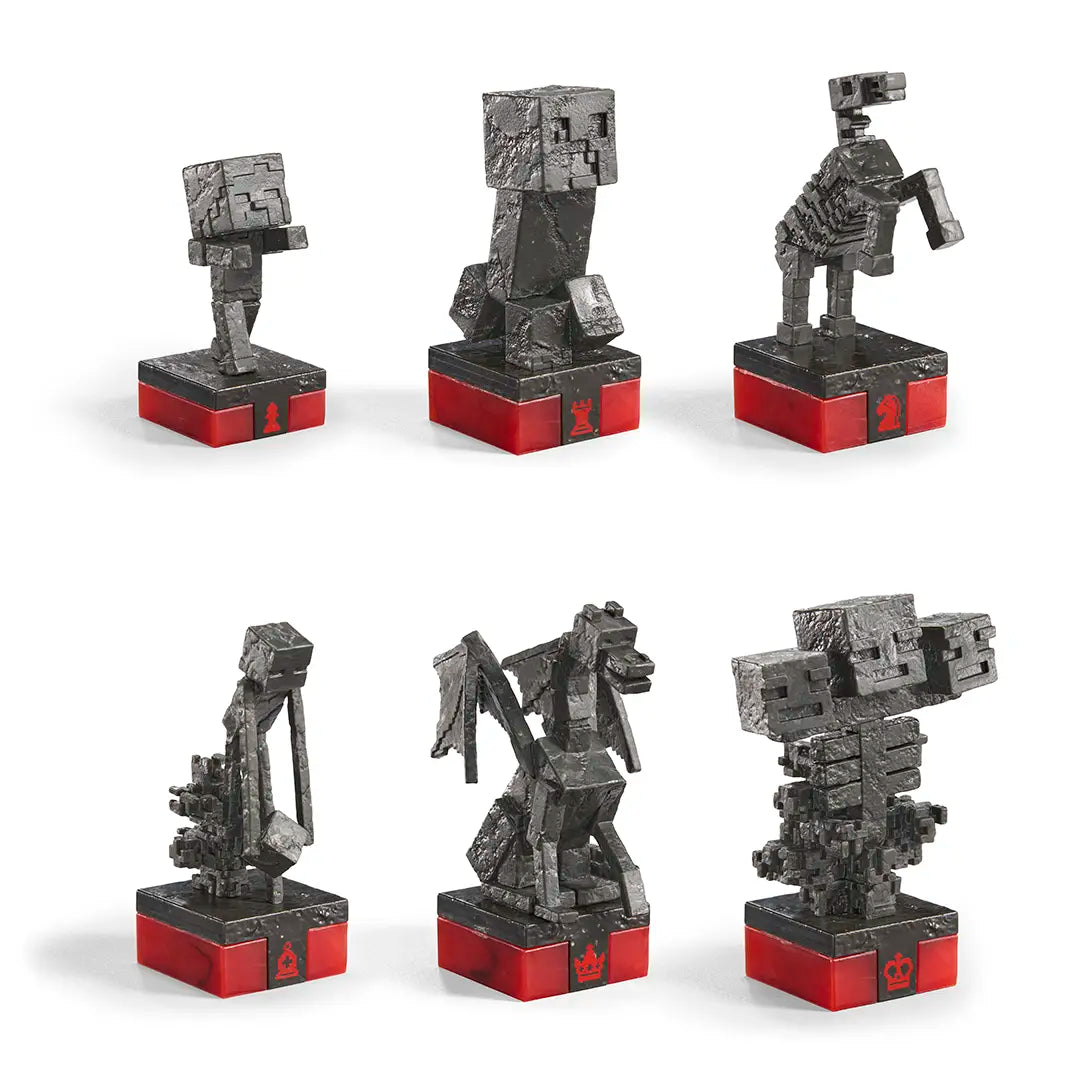 Chess Set Overworld Heroes vs. Hostile Mobs - Minecraft