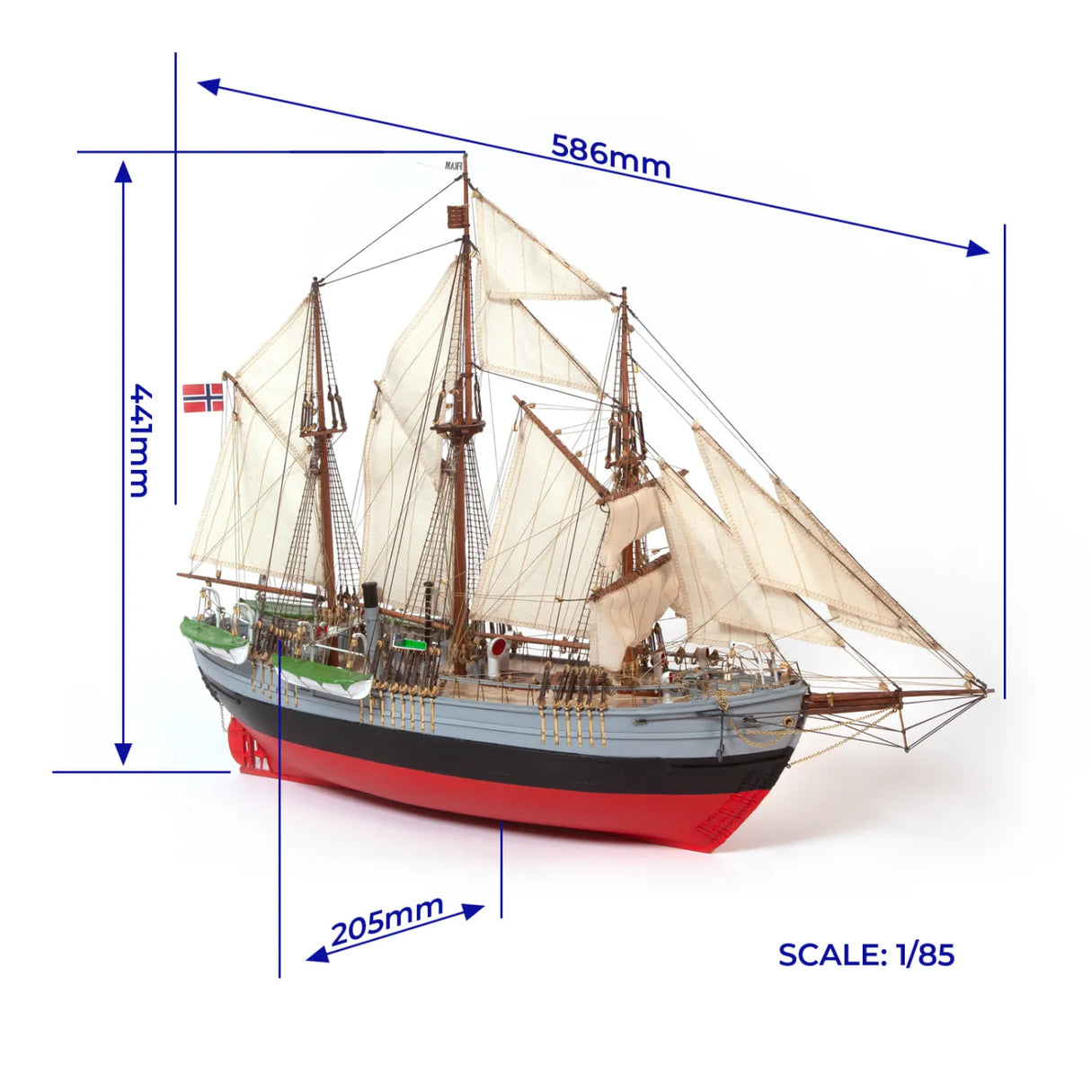 OcCre Fram 1/85 Expedition Ship 586mm