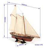 OcCre America 1851 AmericaÂ´s Cup 1/75 540mm