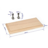OcCre Display Base 250x120mm Solid Oak w/ Metal Support