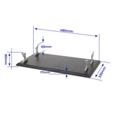 OcCre Display Base 480x235mm Black w/ Support for USS Missouri