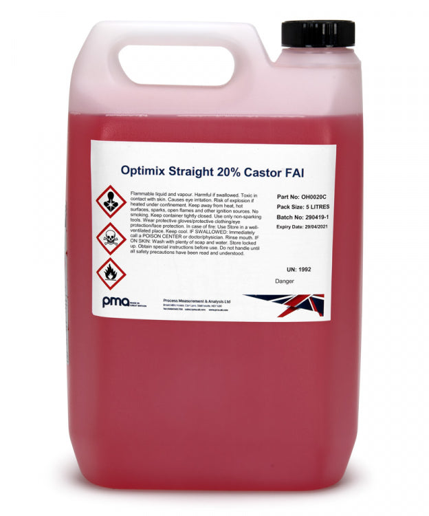 Optimix Straight Fuel 20% Caster, 0% Nitro FAI 5L