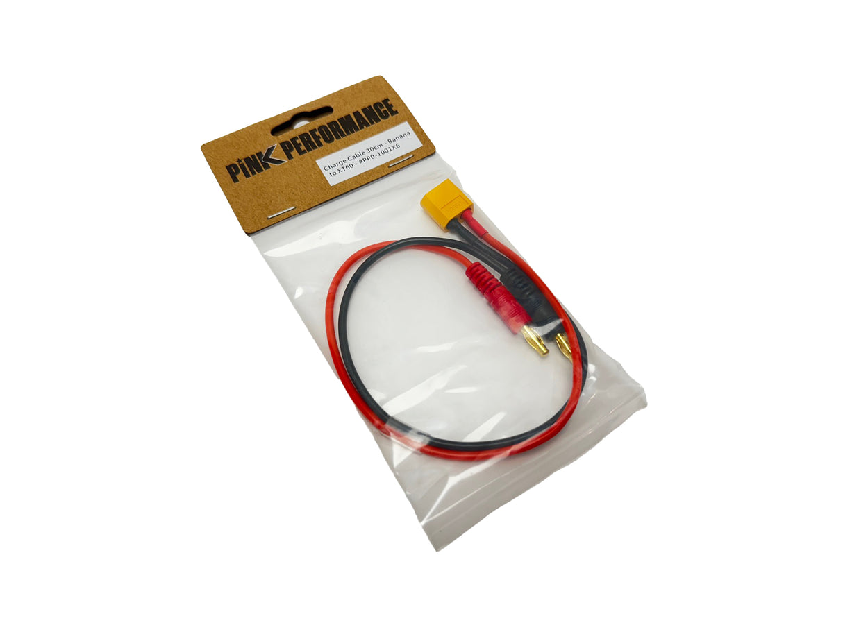 PINK PERFORMANCE PP0-1001X6 - Charge Cable 30cm Pink Performance - Banana to X60
