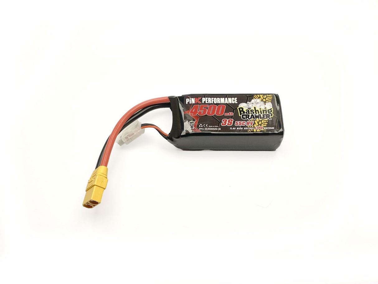 PINK PERFORMANCE PP3-3S4500SHV-M - Pink Bashing Crawler LiPo 3S 11.4V-4500-55C Multi 96x42x34mm Shorty
