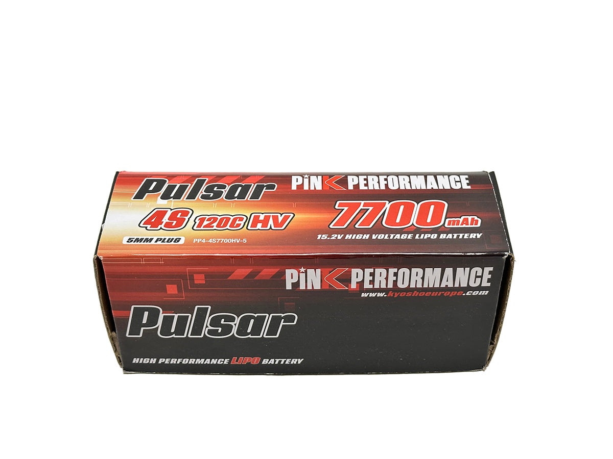 PINK PERFORMANCE PP4-4S7700HV-5 - Pink Performance Pulsar LiPo 4S 15.2V-7700-130C5mm 139x47x48mm 600g
