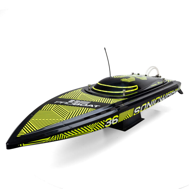 Pro Boat Sonicwake 36 V3 Self-Righting V-Hull Boat RTR Black