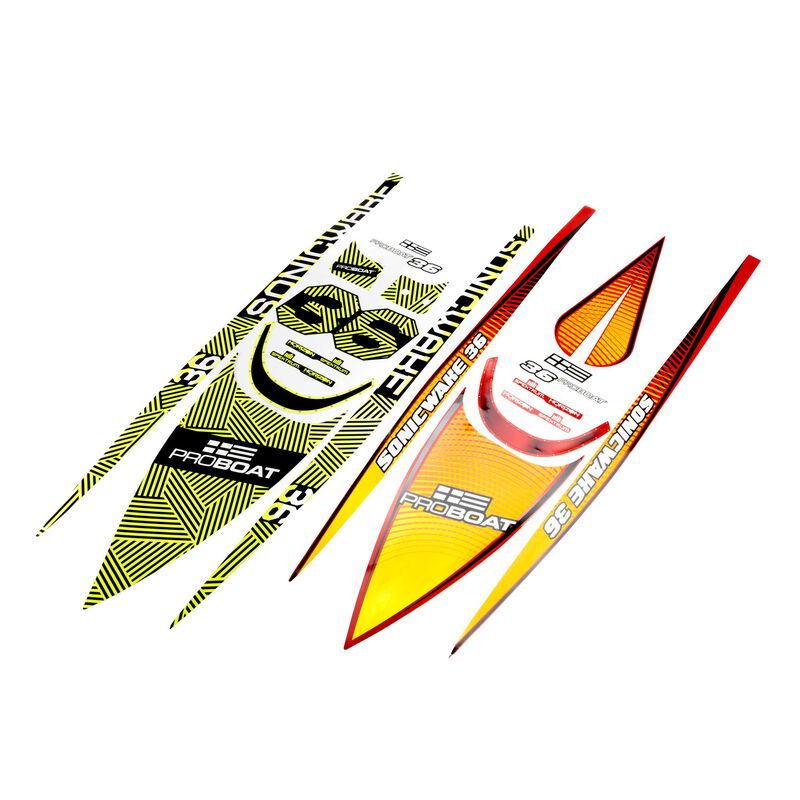 Pro Boat Decal Set: Sonicwake 36 V3