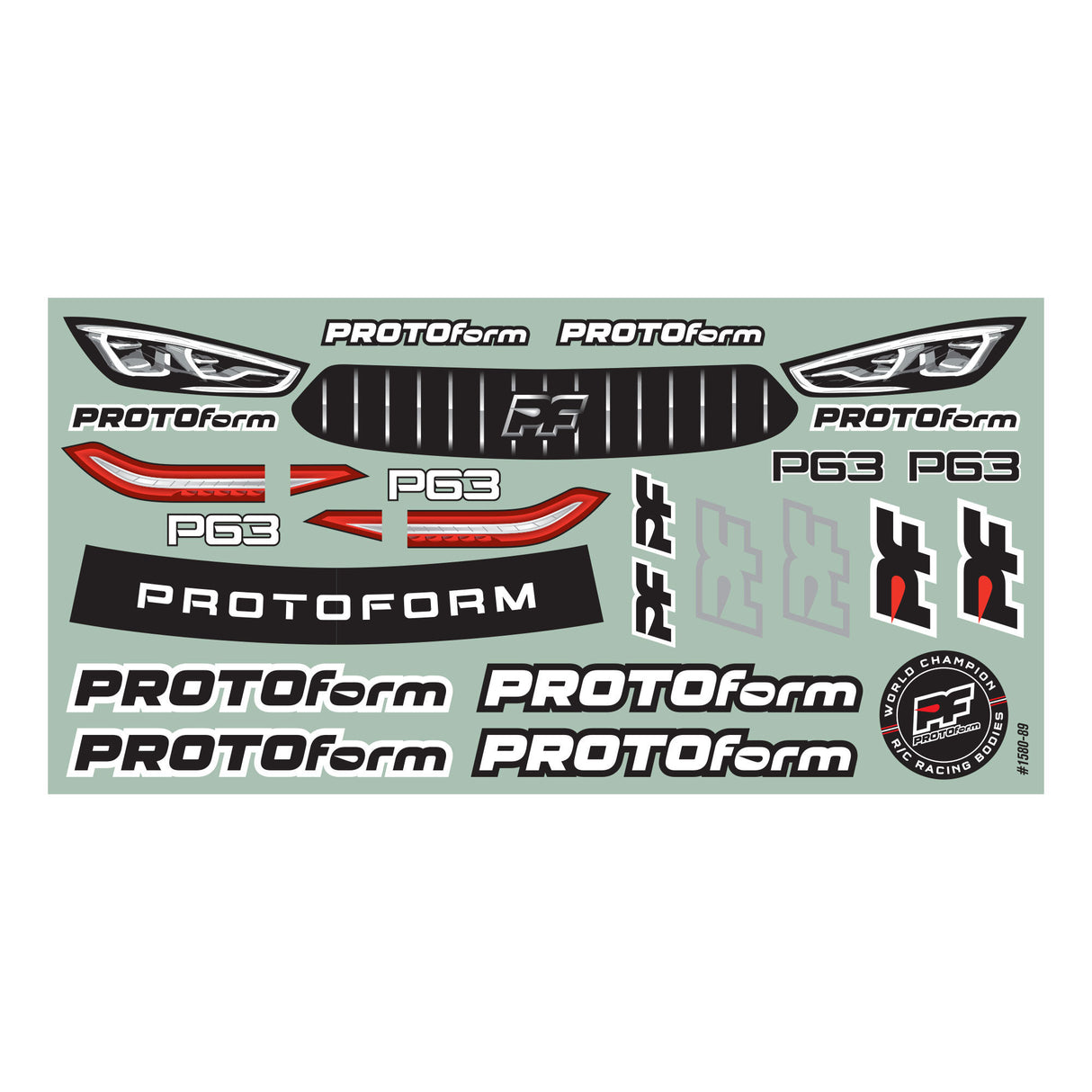 1/10 P63 Pro-Lite (0.5mm) Clear Body for 190mm TC