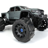 1/6 Dumont Snd/Snw Tires F/R MTD 24mm Blk Raid(2)