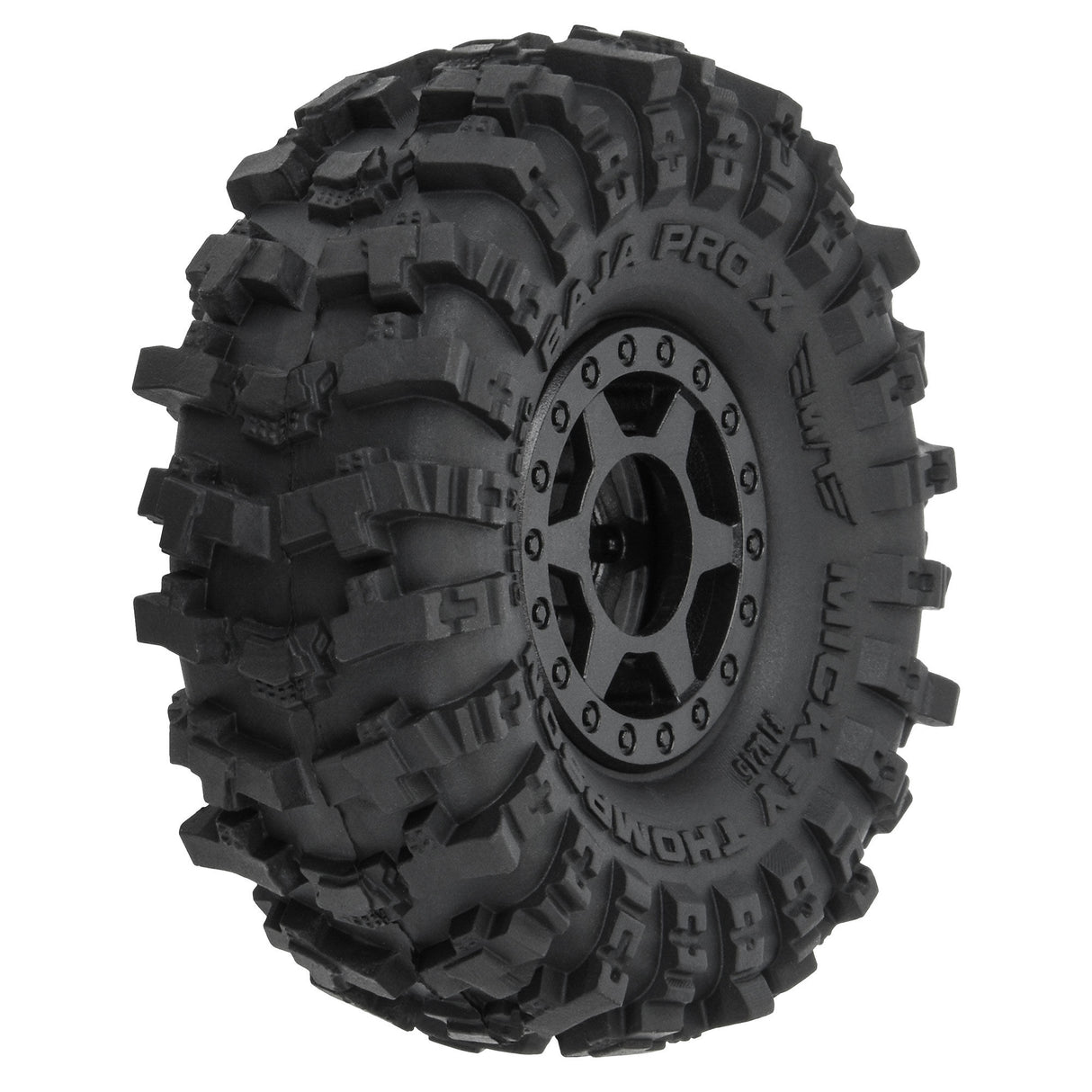 1/24 MT Baja Pro X F/R 1.0 Tires MTD 7mm Blk (4)