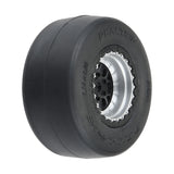 1/16 Reaction Rr Tires MTD 7mm Blk/Sil:MiniDrag(2)