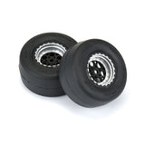 1/16 Reaction Rr Tires MTD 7mm Blk/Sil:MiniDrag(2)