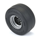1/16 Reaction Rr Tires MTD 7mm Blk/Sil:MiniDrag(2)