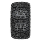 Bonesaw 2.8" All-Terrain Truck Tires Mounted on Raid Black 6x30 Removable Hex (12mm & 14mm) Wheels (2) for Vorteks 4x4 and other 1/10 Trucks Front or Rear