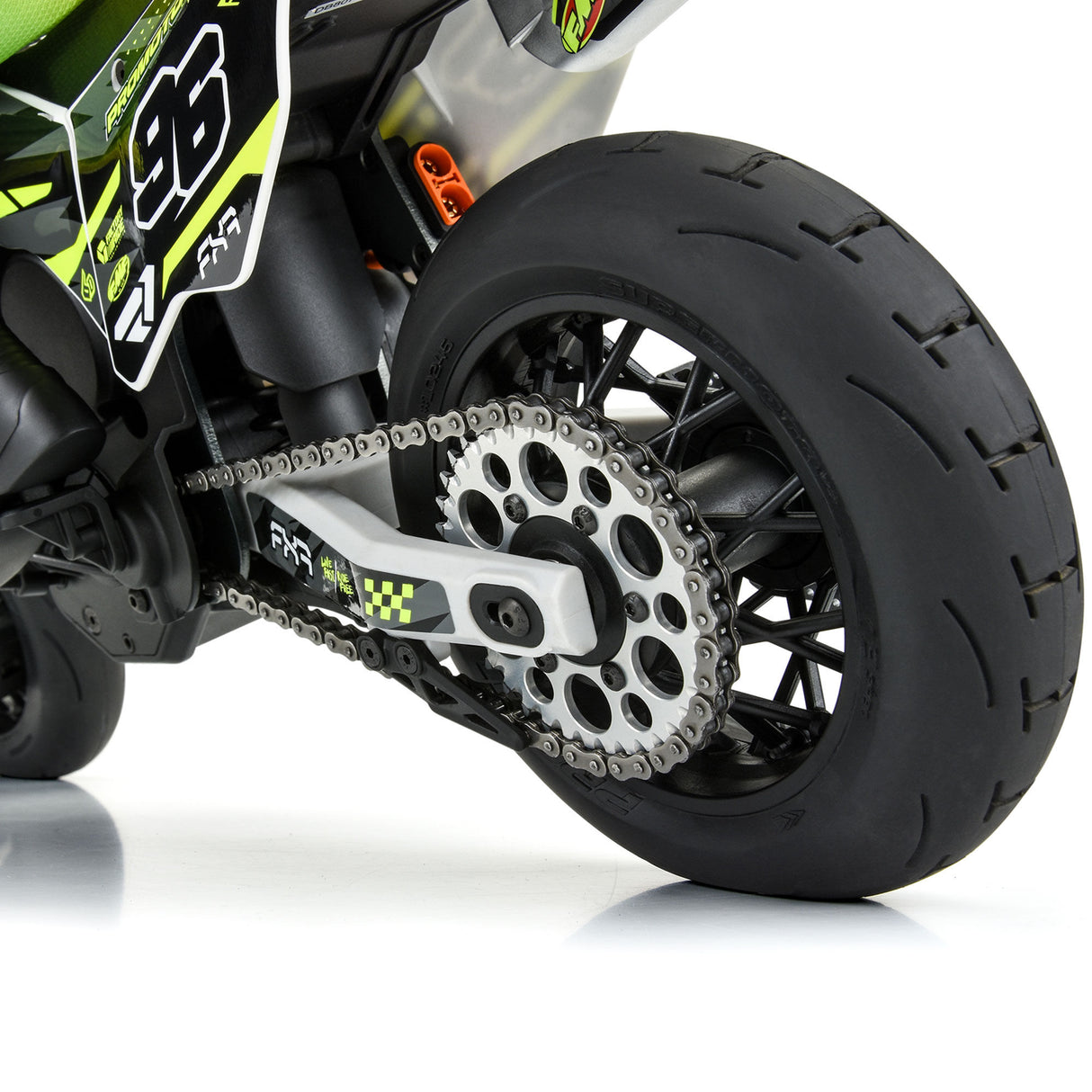 Supermoto V2 S3 Rear Tire Mounted on Black Supermoto Wheel for Promoto-MX/SM