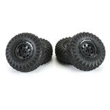 1/30 Aztek Front/Rear Mounted Black Clobber (4): Axial SCX30