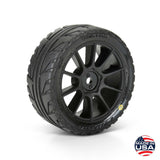 Vector Tire MTD 12mm Black Mach 10 Wheel (4) for ARRMA TYPHON GROM