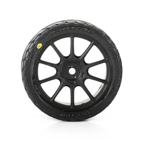 Vector Tire MTD 12mm Black Mach 10 Wheel (4) for ARRMA TYPHON GROM