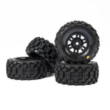 Badlands MX F/R MTD 12mm Black Split Six (4) for ARRMA MOJAVE GROM