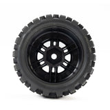 Badlands MX F/R MTD 12mm Black Split Six (4) for ARRMA MOJAVE GROM