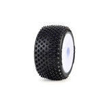 Pro-Line Racing 1/28 Prism Front/Rear Carpet Tires Mounted 7mm White (4): Losi Micro-T