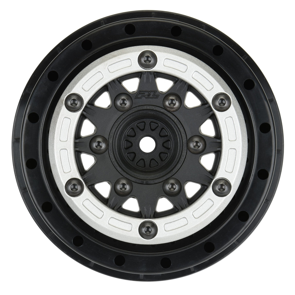1/10 Raid Bead-Loc F/R 2.2/3.0 SC (2) Silvr/Blk