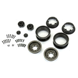 Black Rhino Armory Gunmetal 2.9" Aluminum Dual Offset (+5/+10) Wheels for Axial SCX6