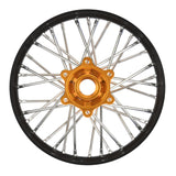 1/4 Pro-Spec Aluminum V2 Bead Rear Wheel, Assembled, Black/Gold: Promoto-MX