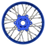 Pro-Spec Aluminum V2 Bead Front Wheel Assembled, Blue for Losi Promoto-SM