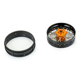 Pro-Spec Aluminum V2 Bead Front Wheel Assembled, Black/Gold for Losi Promoto-SM