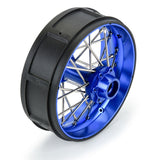 Pro-Spec Aluminum V2 Bead Rear Wheel Blue/Blue (1): Losi Promoto-SM