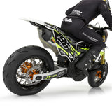 Pro-Spec Aluminum V2 Bead Rear Wheel Black/Gold (1): Losi Promoto-SM