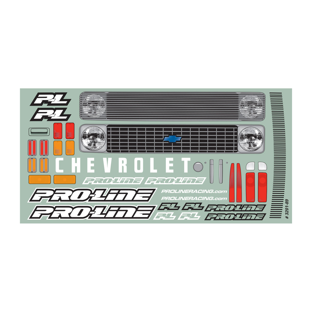 72 Chevy C10 Long Bed Body, Clear:Revo 3.3,LST,MGT