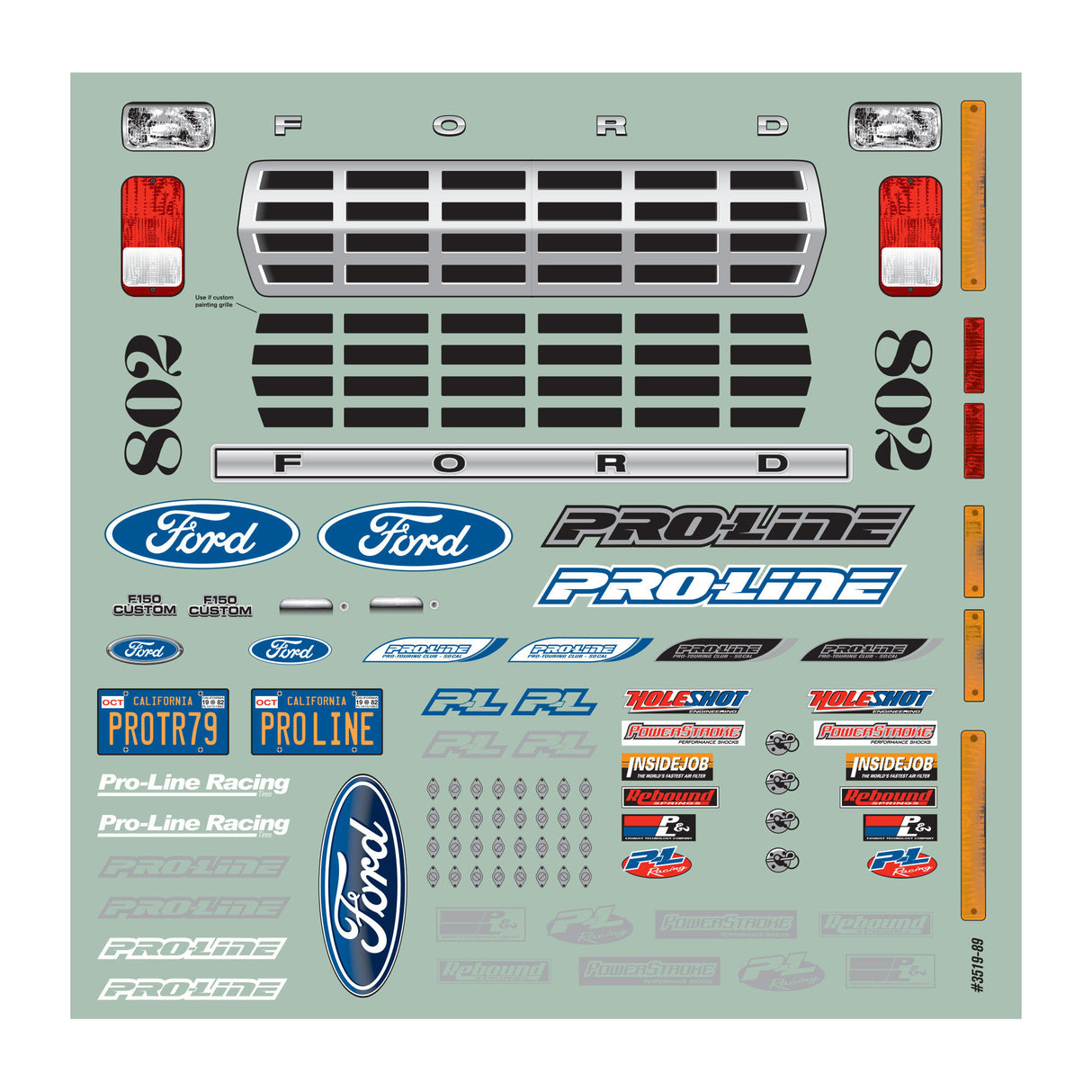 1979 Ford F-150 Race Truck Clear Body for SC