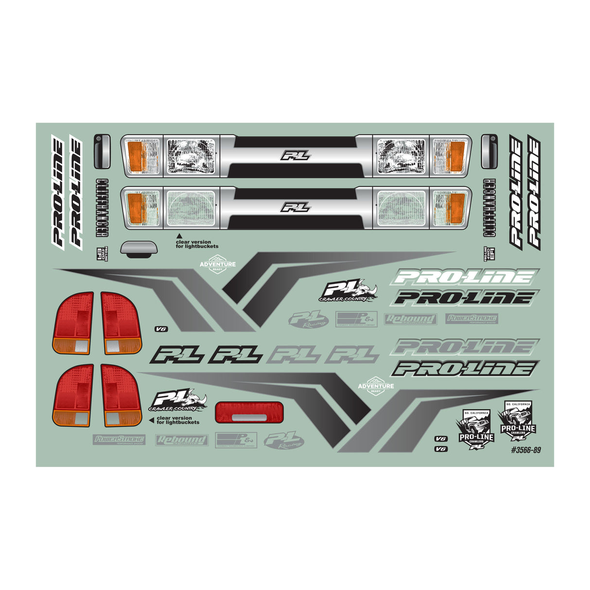 Cliffhanger HP Clr Bdy 12.3 (313mm) WB Crawlers