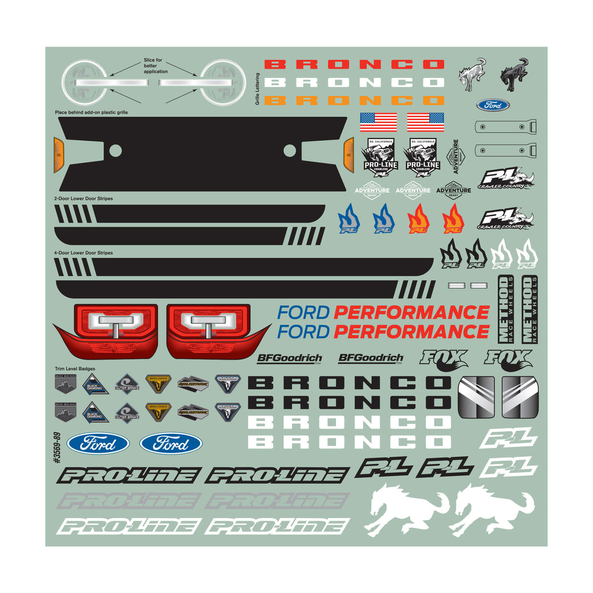 1/10 2021 Ford Bronco Clr Body Set 12.3: Crawlers