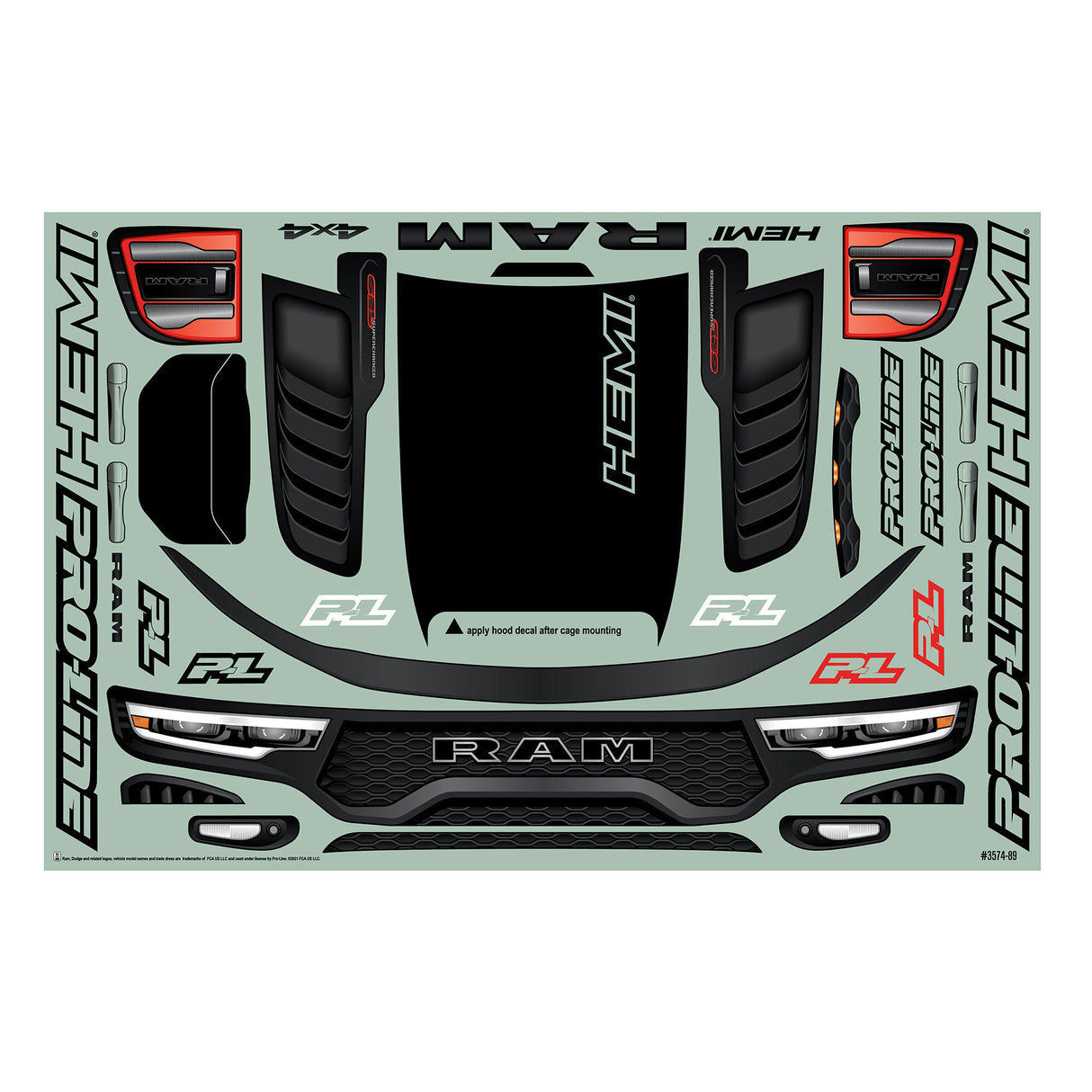 Pre-Cut 2021 Ram 1500 TRX Clear Body X-MAXX