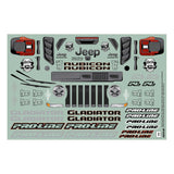 1/10 Jeep Gladiator Rubicon Clear Body: Granite