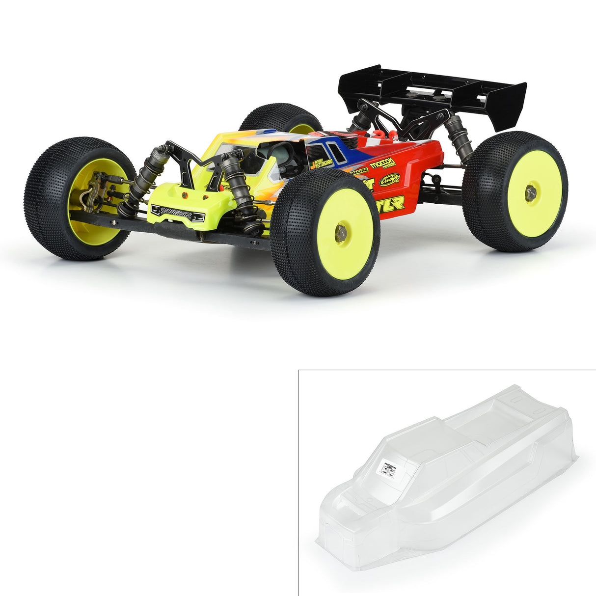 1/8 Axis T Bruggy Clear Body: Fits 8ight-XT/E