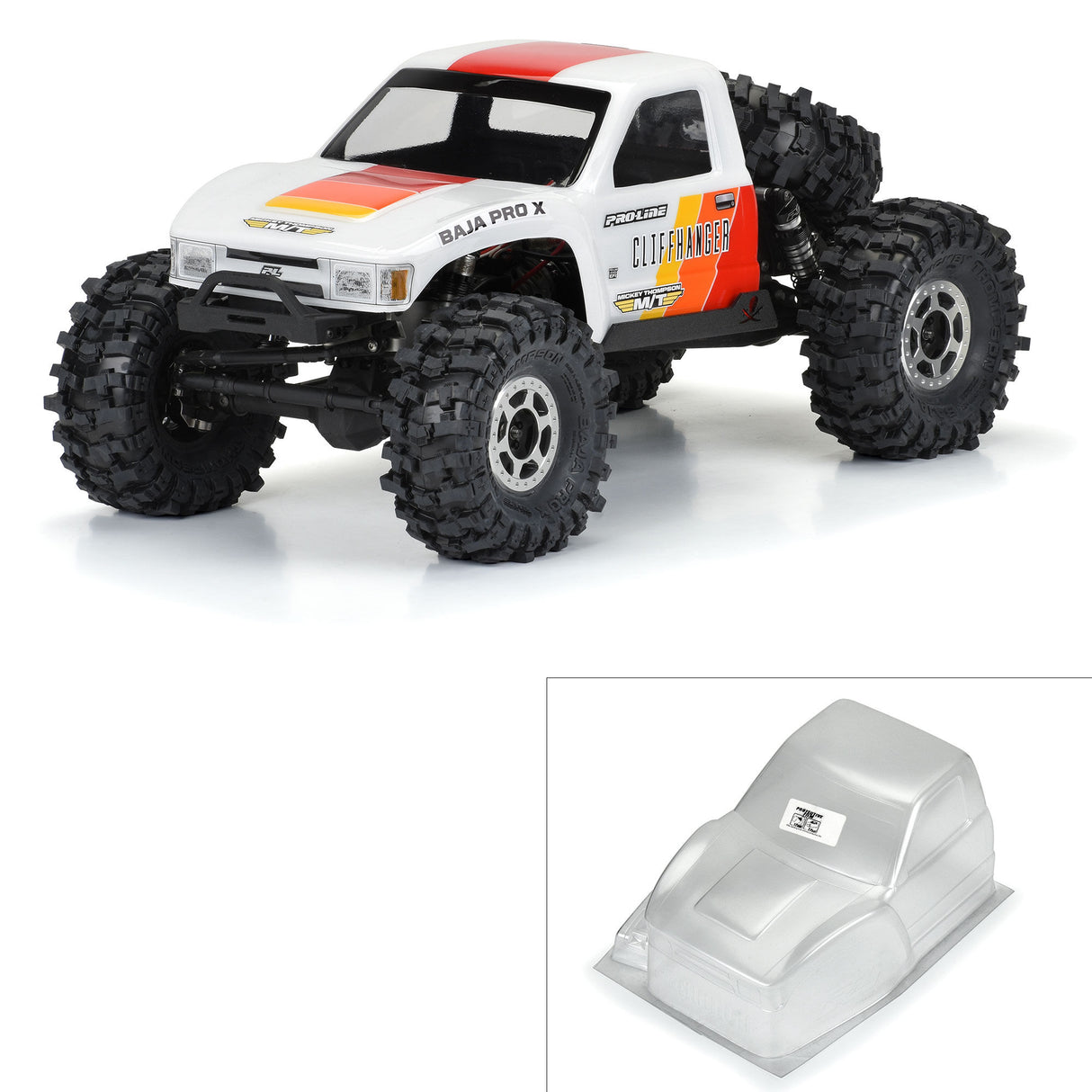 1/10 Cliffhanger HP Cab-Only Clr Bdy 12.3 Crwlrs