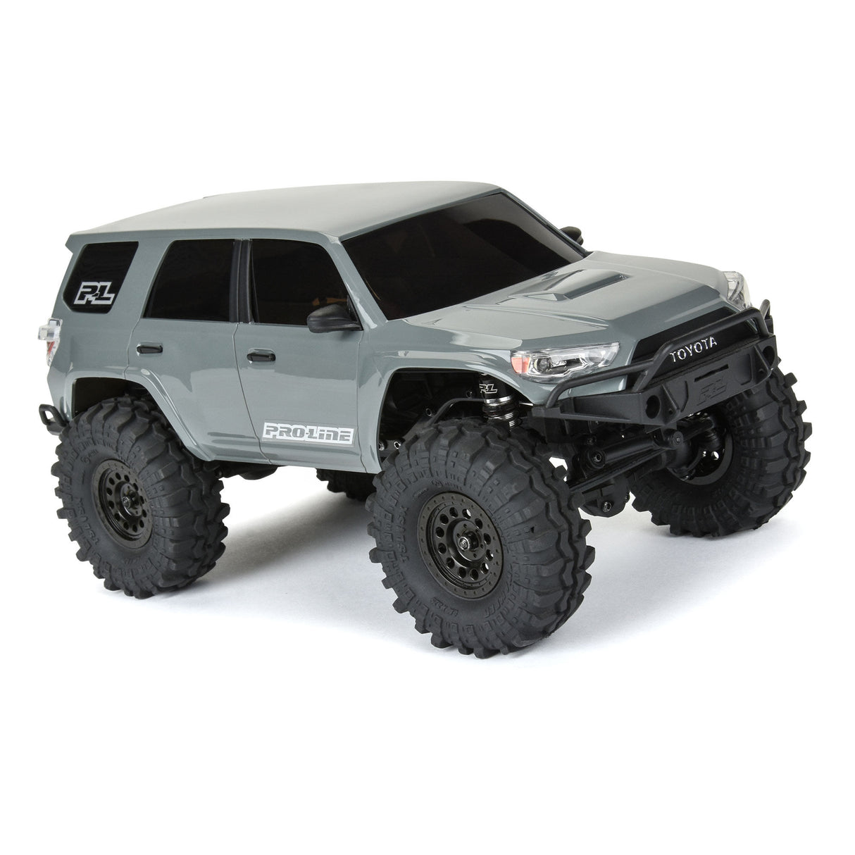 2024 Toyota 4Runner Hard Body Painted (Lunar Rock Gray) and Assembled for Axial SCX24 (132mm Wheelbase)