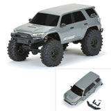 2024 Toyota 4Runner Hard Body Painted (Lunar Rock Gray) and Assembled for Axial SCX24 (132mm Wheelbase)