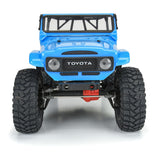 1979 Toyota Land Cruiser FJ40 Clear Body with Trail Cage & Scale Molded Accessories for 12.3"" (313mm) Wheelbase Scale Crawlers