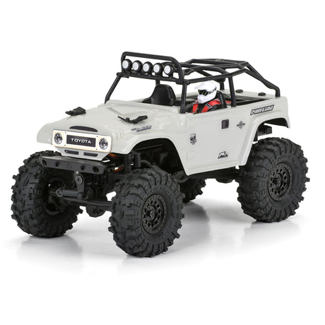1979 Toyota Land Cruiser FJ40 Clear Body with Trail Cage for Axial SCX24