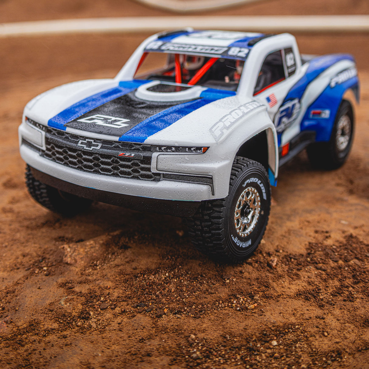 Pre-Cut 2019 Chevy Silverado Trophy Truck Clear Body for Arrma Mojave Grom